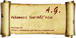Adamecz Gardénia névjegykártya